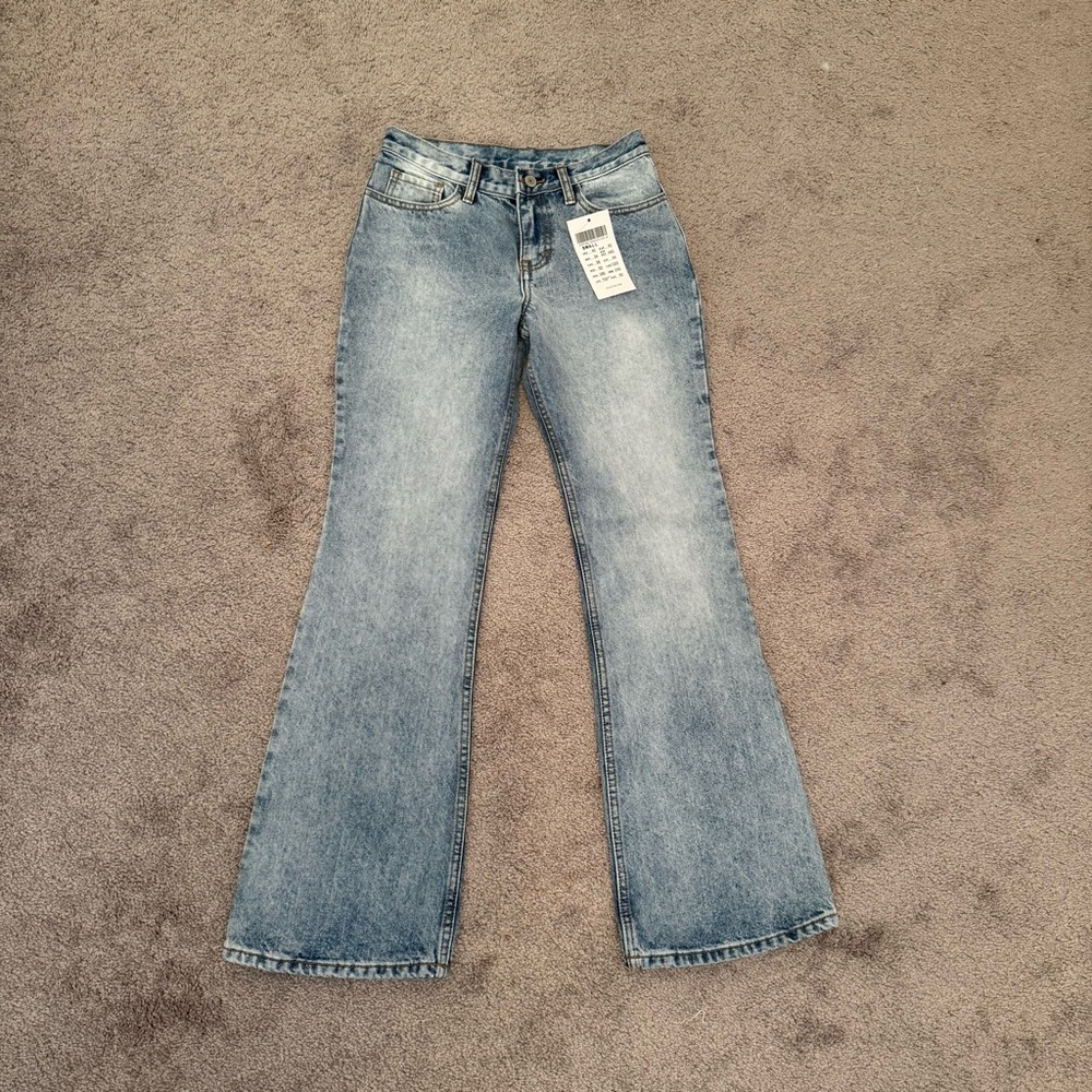 Brandy Melville Light Blue Flare Jeans